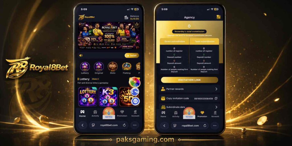 Royal88Bet APK v2.5 latest version download app for Android users in Pakistan with entertainment and reward features.