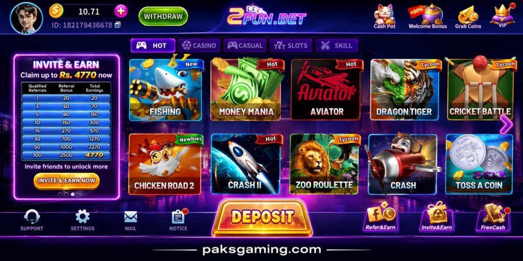 2FUN.COM gaming platform guide showing download process, games, features, rewards, and user experience