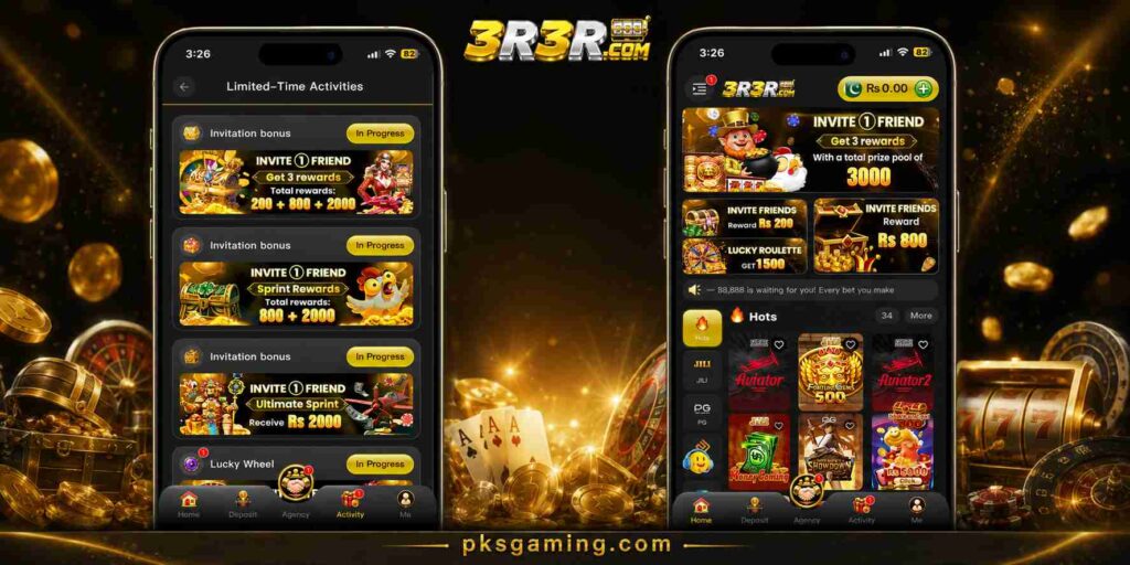 3R3R.com gaming platform download guide with features, games, rewards, and user account process.