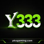 Y333 online entertainment platform interface displayed on a smartphone and desktop screen