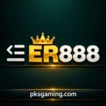 ER888 online gaming platform homepage displayed on a mobile phone and desktop screen
