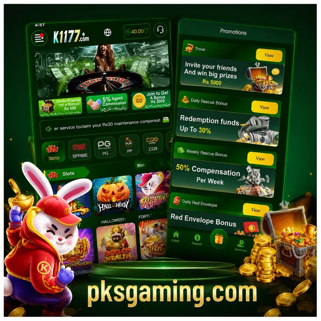 K1177.com complete guide showing download, login, games, rewards, and features