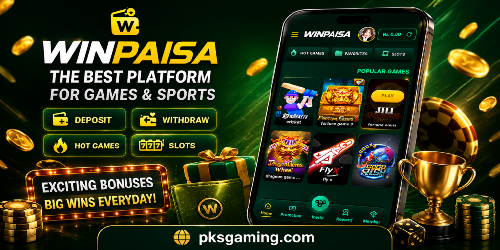 WINPAISA website homepage interface overview